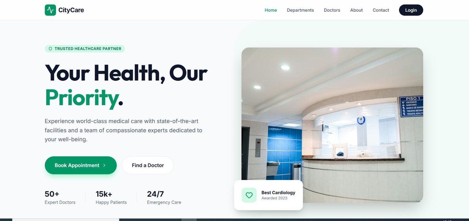 City Care Hospital Full Source Code