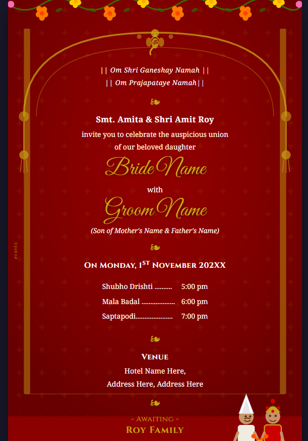 Wedding Card Template Preview 2