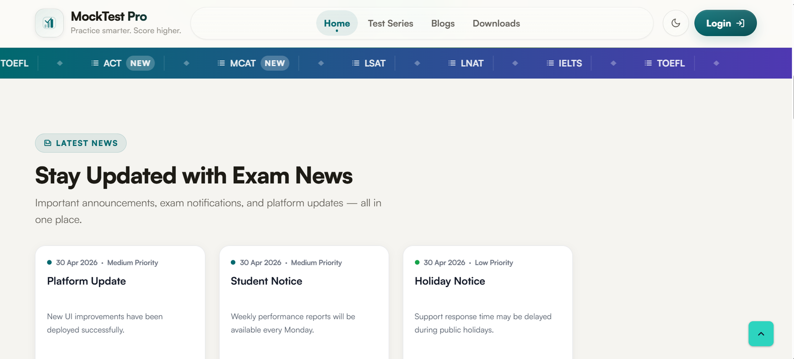 Digital Mock Test PLatform (LMS Solution) Preview 2