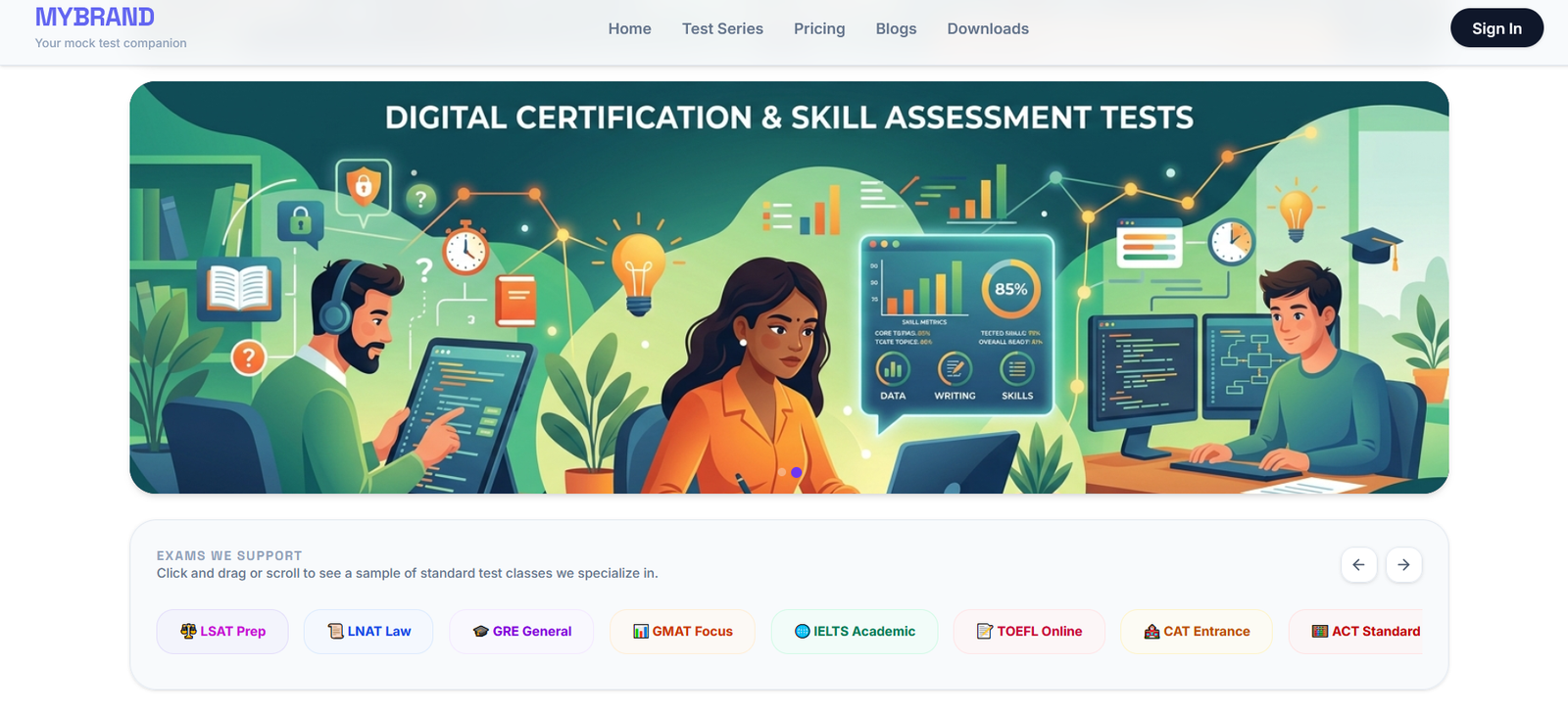 Mock Test Pro  Online Mock Test Platform Preview 2