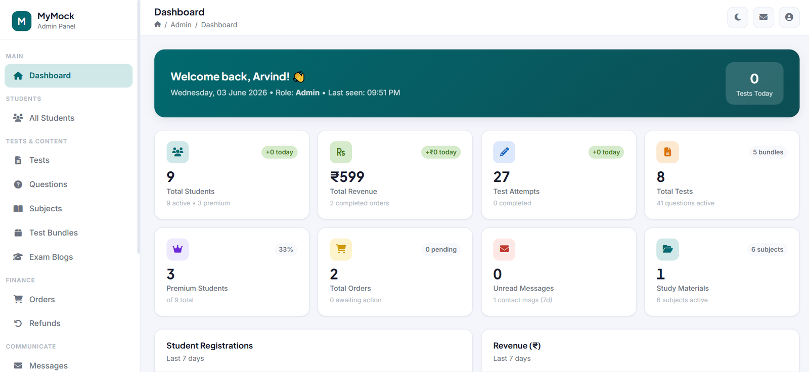 Digital Mock Test PLatform (LMS Solution) Preview 3