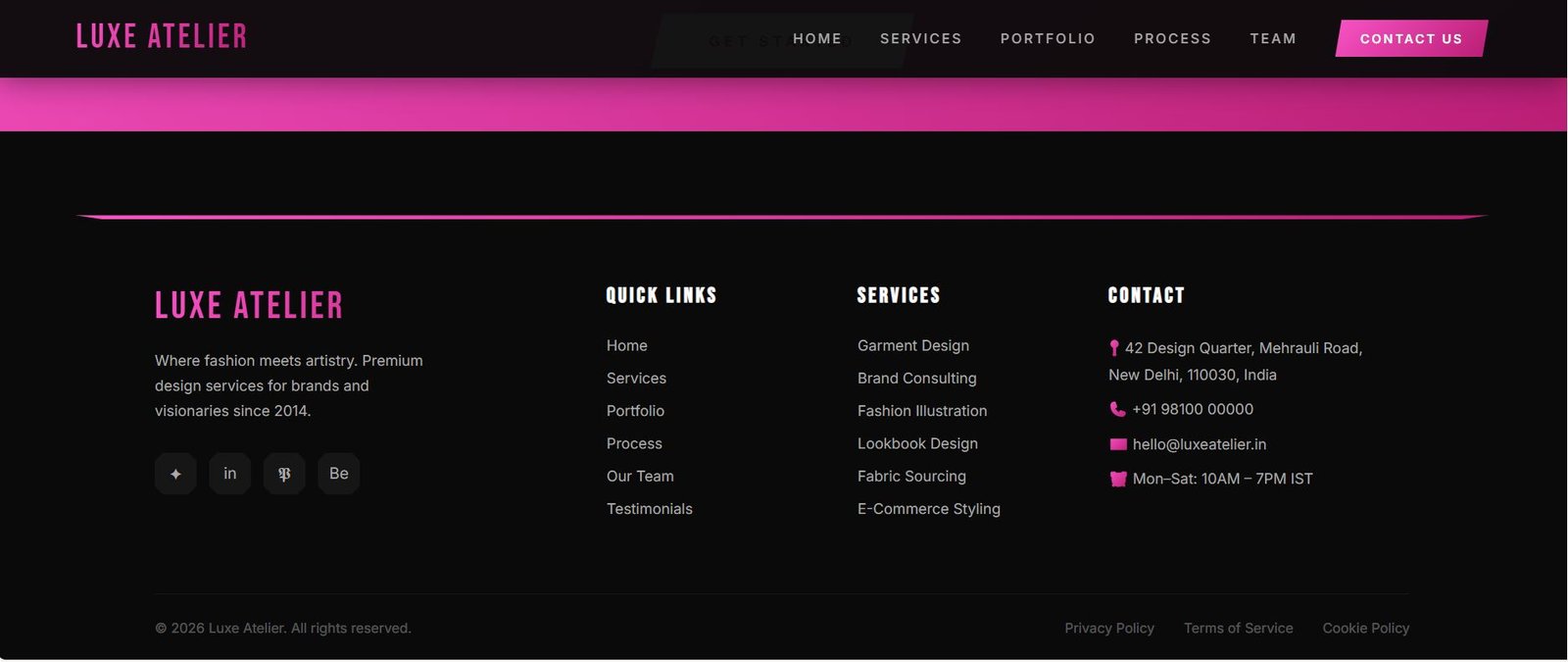 LUXE ATELIER Fashion Design Template Preview 5